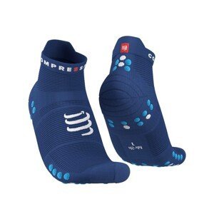 COMPRESSPORT Cyklistické ponožky členkové - PRO RACING 4.0 RUN - modrá 45-48