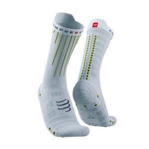 COMPRESSPORT Cyklistické ponožky klasické - AERO - žltá/biela 42-44