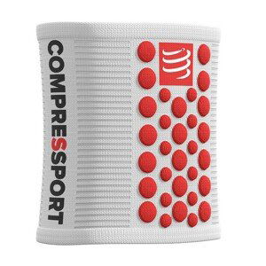 COMPRESSPORT potítka - 3D.DOTS - biela/červená