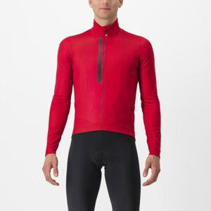 CASTELLI Cyklistický dres s dlhým rukávom zimný - ENTRATA THERMAL - červená 3XL