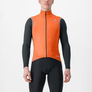 CASTELLI Cyklistická vesta - PERFETTO RoS 2 - oranžová XL