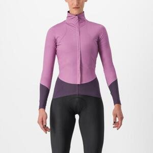 CASTELLI Cyklistická zateplená bunda - BETA RoS W - fialová