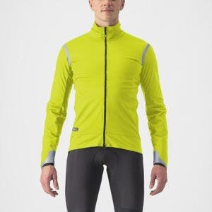 CASTELLI Cyklistická zateplená bunda - ALPHA ULTIMATE INSULATED - žltá XS