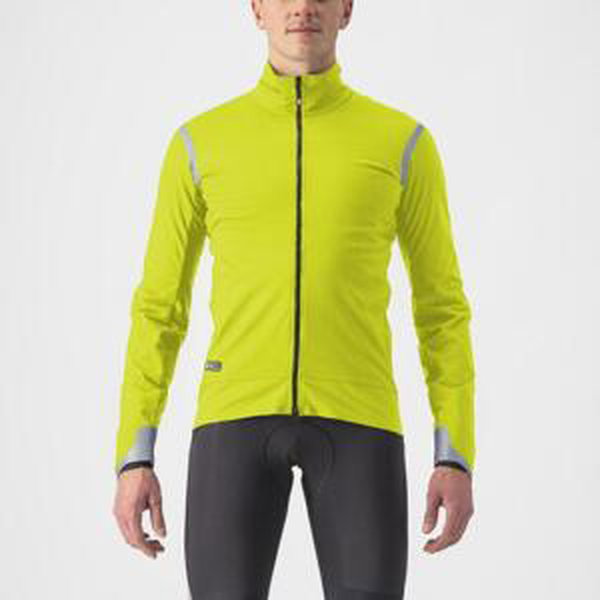 CASTELLI Cyklistická zateplená bunda - ALPHA ULTIMATE INSULATED - žltá M