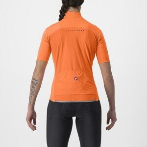 CASTELLI Cyklistický dres s krátkym rukávom - PERFETTO RoS 2 W WIND - oranžová S