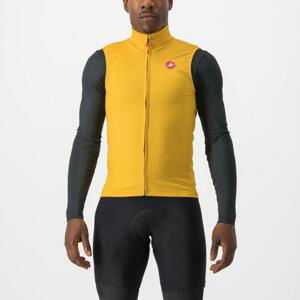 CASTELLI Cyklistická vesta - PRO THERMAL MID - žltá 3XL