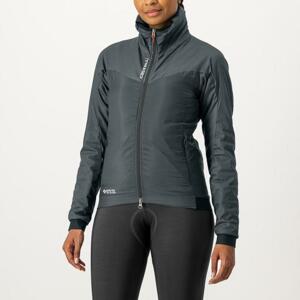 CASTELLI Cyklistická zateplená bunda - FLY THERMAL W - šedá XS