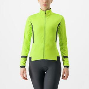 CASTELLI Cyklistická zateplená bunda - DINAMICA 2 - svetlo zelená XL