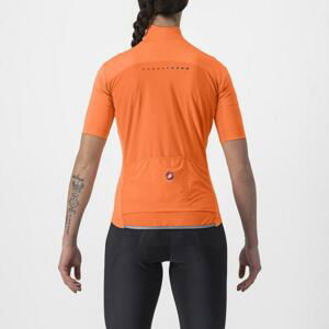 CASTELLI Cyklistický dres s krátkym rukávom - PERFETTO RoS 2 W WIND - oranžová XS