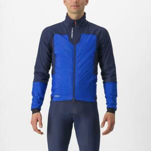 CASTELLI Cyklistická zateplená bunda - FLY TERMAL - modrá XL