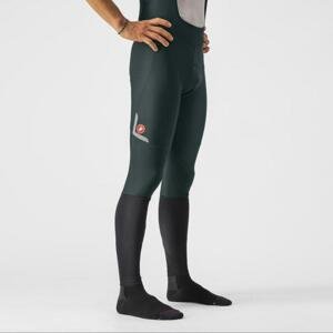 CASTELLI Cyklistické nohavice dlhé s trakmi - VELOCISSIMO 5 - zelená XL