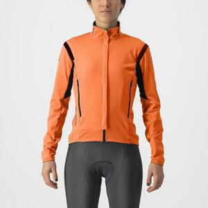 CASTELLI Cyklistická zateplená bunda - PERFETTO RoS 2 W - oranžová L