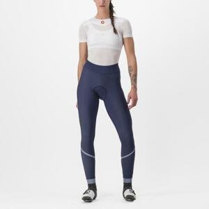 CASTELLI Cyklistické nohavice dlhé bez trakov - VELOCISSIMA THERMAL - modrá XL