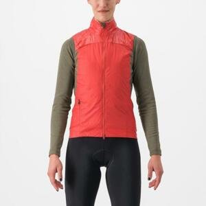 CASTELLI Cyklistická vesta - UNLIMITED W PUFFY - červená XL