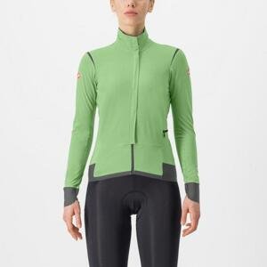 CASTELLI Cyklistická zateplená bunda - ALPHA FLIGHT ROS W - svetlo zelená XL