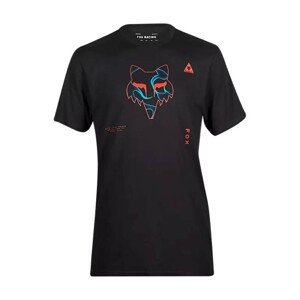 FOX Cyklistické tričko s krátkym rukávom - WITHERED PREMIUM - čierna