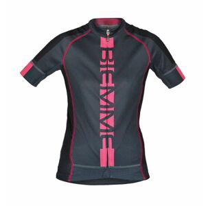 BIEMME Cyklistický dres s krátkym rukávom - dres - šedá/ružová XS