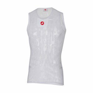 CASTELLI Cyklistické tričko bez rukávov - CORE MESH 3 - biela L-XL