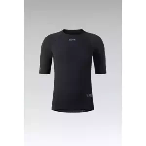 GOBIK Cyklistické tričko s krátkym rukávom - WINTER MERINO - čierna L-XL