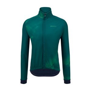 SANTINI Cyklistická zateplená bunda - PURE DYE - zelená 3XL