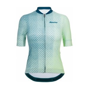 SANTINI Cyklistický dres s krátkym rukávom - PAWS FORMA - svetlo zelená XL