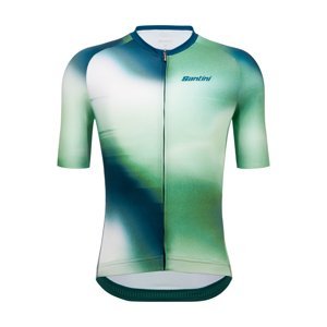 SANTINI Cyklistický dres s krátkym rukávom - OMBRA - zelená 2XL