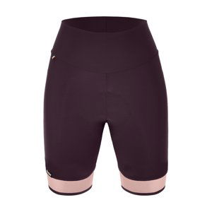 SANTINI Cyklistické nohavice krátke bez trakov - GIADA PURE - čierna/ružová 3XL