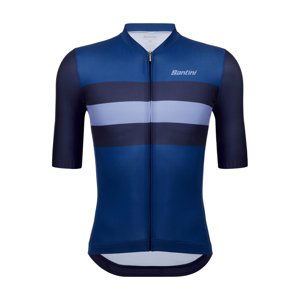 SANTINI Cyklistický dres s krátkym rukávom - ECO SLEEK NEW BENGAL  - modrá 2XL