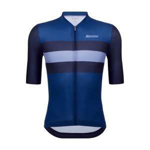 SANTINI Cyklistický dres s krátkym rukávom - ECO SLEEK NEW BENGAL  - modrá S