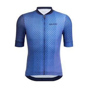 SANTINI Cyklistický dres s krátkym rukávom - PAWS FORMA - modrá 2XL