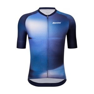 SANTINI Cyklistický dres s krátkym rukávom - OMBRA - modrá 2XL
