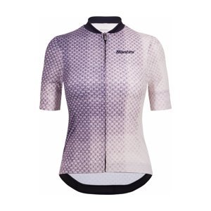 SANTINI Cyklistický dres s krátkym rukávom - PAWS FORMA - fialová S