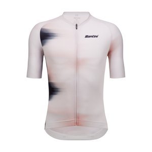 SANTINI Cyklistický dres s krátkym rukávom - OMBRA - biela S