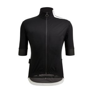 SANTINI Cyklistická zateplená bunda - ADAPT SHELL - čierna 2XL
