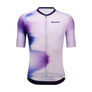 SANTINI Cyklistický dres s krátkym rukávom - OMBRA - fialová 2XL