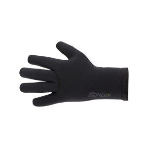 SANTINI Cyklistické rukavice dlhoprsté - SHIELD - čierna S