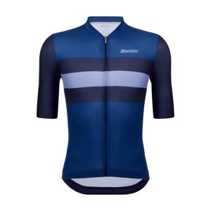 SANTINI Cyklistický dres s krátkym rukávom - ECO SLEEK NEW BENGAL  - modrá L