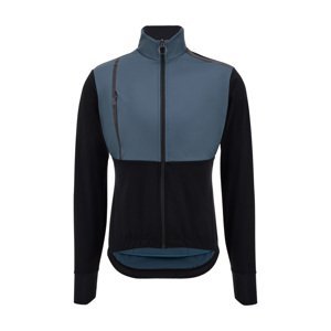 SANTINI Cyklistická zateplená bunda - VEGA ABSOLUTE - modrá/čierna 2XL