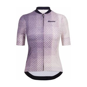 SANTINI Cyklistický dres s krátkym rukávom - PAWS FORMA - fialová XL
