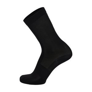 SANTINI Cyklistické ponožky klasické - PURO - čierna M-L