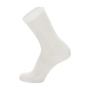 SANTINI Cyklistické ponožky klasické - PURO - biela M-L