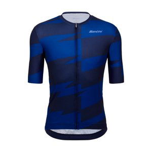 SANTINI Cyklistický dres s krátkym rukávom - FURIA SMART - modrá 3XL