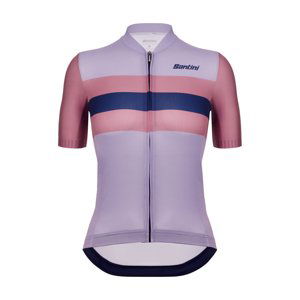 SANTINI Cyklistický dres s krátkym rukávom - ECO SLEEK NEW BENGAL - fialová XL