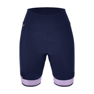 SANTINI Cyklistické nohavice krátke bez trakov - GIADA PURE - modrá/fialová 3XL