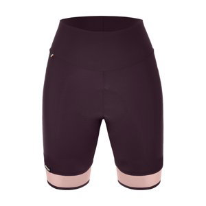 SANTINI Cyklistické nohavice krátke bez trakov - GIADA PURE - čierna/ružová 2XS