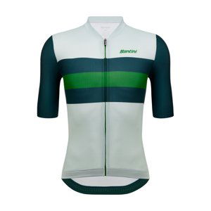 SANTINI Cyklistický dres s krátkym rukávom - ECO SLEEK NEW BENGAL  - svetlo zelená L