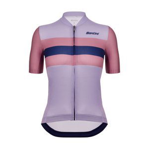 SANTINI Cyklistický dres s krátkym rukávom - ECO SLEEK NEW BENGAL - fialová M