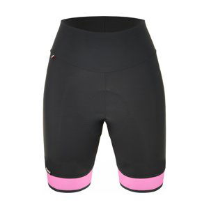 SANTINI Cyklistické nohavice krátke bez trakov - GIADA PURE - čierna/ružová 2XS
