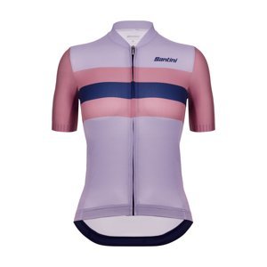 SANTINI Cyklistický dres s krátkym rukávom - ECO SLEEK NEW BENGAL - fialová 2XL