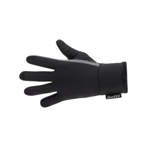 SANTINI Cyklistické rukavice dlhoprsté - ADAPT - čierna XS